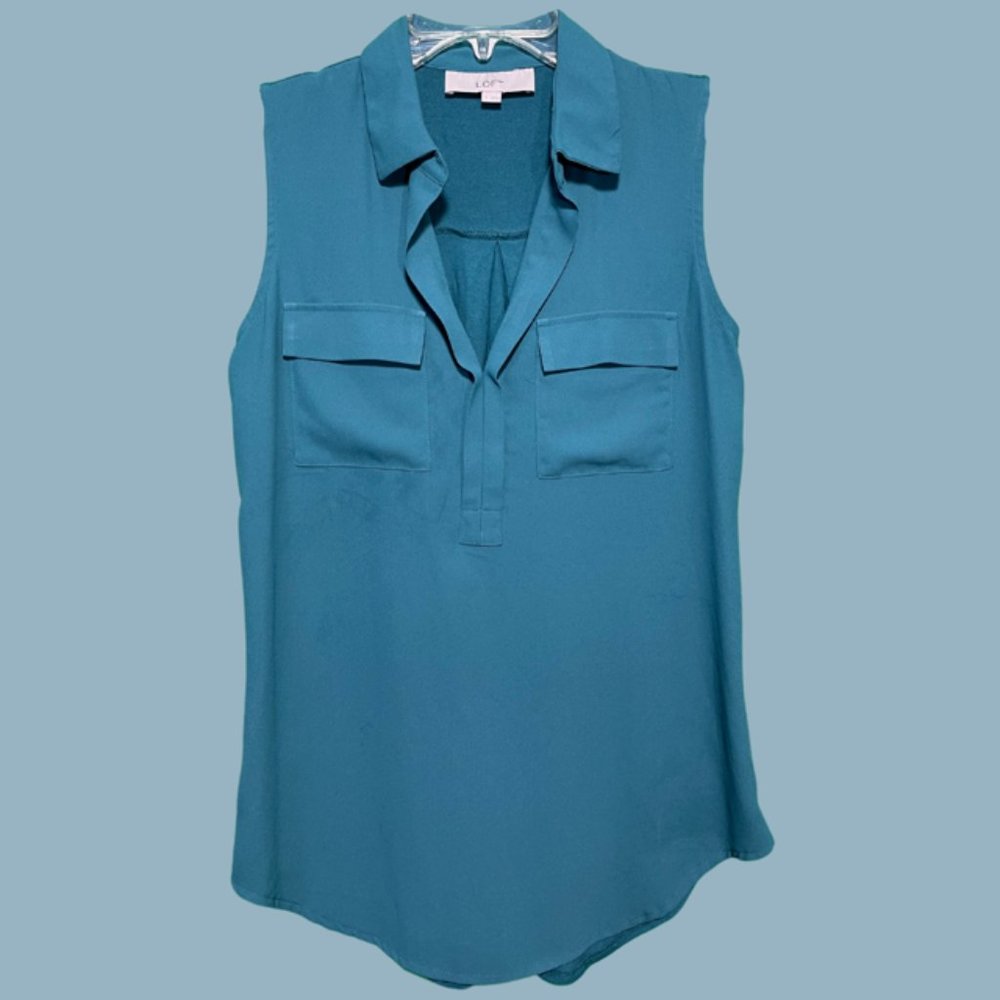 LOFT Teal Blouse